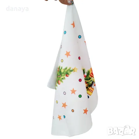 5499 Кухненска коледна кърпа с принт, 57x40 cm, снимка 11 - Хавлиени кърпи - 48153111