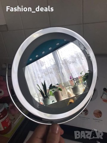 Ново 10x Увеличаващо огледало за грим 18 LED светещо Жени Момичета Бюро Спалня, снимка 10 - Други стоки за дома - 42029488