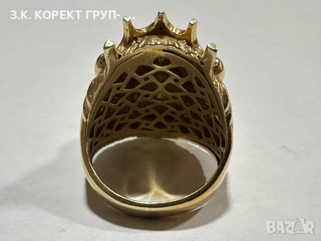 Златен пръстен 14к, 13,34гр, снимка 7 - Пръстени - 52740429