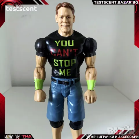 Екшън фигура WWE John Cena Figure You Can't Stop Me Basic Series Top Picks Black U CANT STOP ME игра