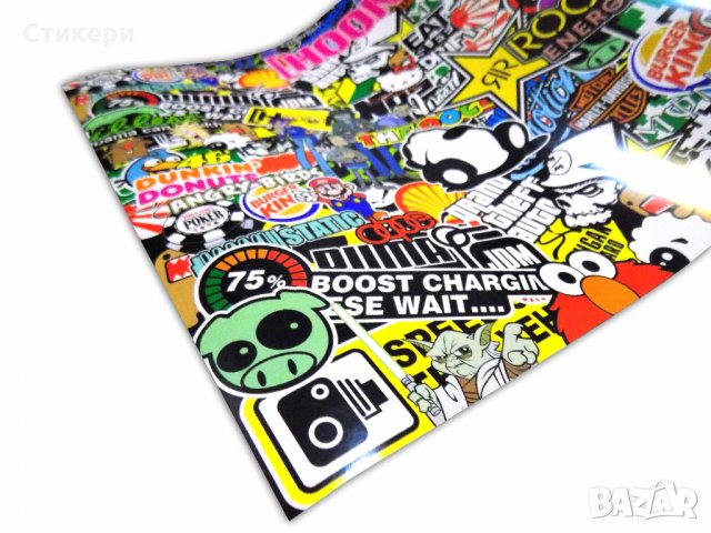 Супер БОМБ стикер sticker BOMB 150х50см JDM , снимка 2 - Аксесоари и консумативи - 29727917
