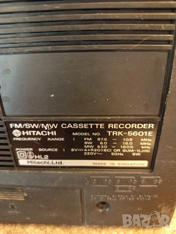 HITACHI TRK 5601, снимка 6 - Радиокасетофони, транзистори - 53929859