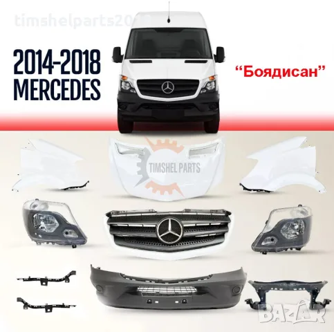 Боядисан Пакет фейслифт за Mercedes Sprinter 906 2006-2018 година