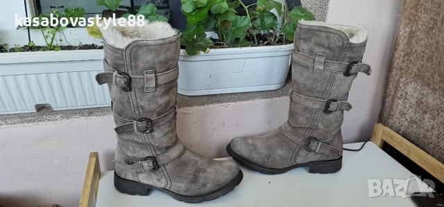 Ботуши Coriz-Естествен велур 37.5н., снимка 8 - Дамски ботуши - 52746251