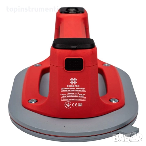 Вакуум вендуза, акумулаторна, SHIJING 618B PRO, 3.7V, 3.6Ah, 165x245 мм, до 220 кг, дисплей, USB-C, снимка 3 - Други инструменти - 52563348