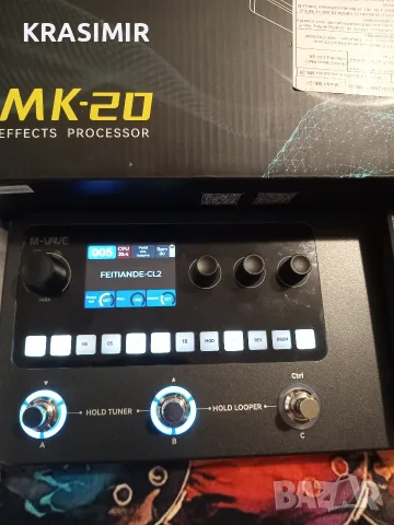 Процесор за ел.китара M-VAVE- МК20. , снимка 5 - Китари - 55936813