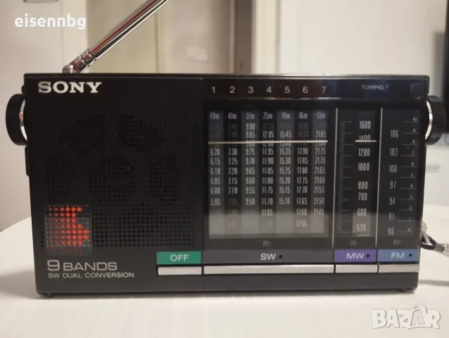 SONY ПРЕНОСИМО РАДИО FM/MW/SW 9-лентов приемник ICF-4900, снимка 4 - Радиокасетофони, транзистори - 55878296