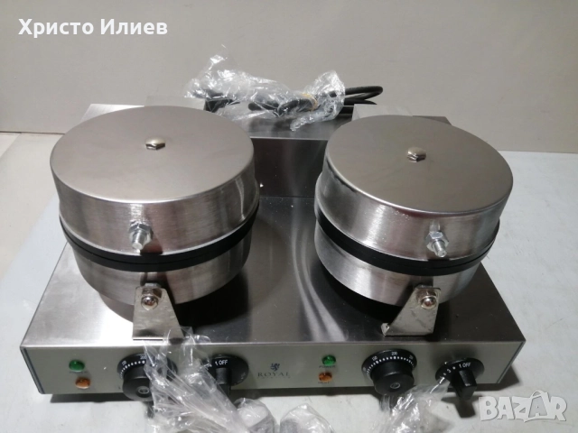Професионален двоен гофретник Royal Catering RCWM 2600, снимка 7 - Гофретници - 52293174