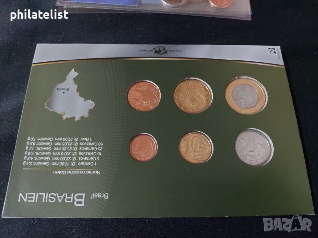 Бразилия - Комплектен сет - 2004-2013, снимка 2 - Нумизматика и бонистика - 42484086