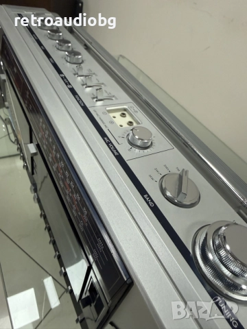 🔈Колекционерски ретро радиокасетофон SANYO M-W25K  - Boombox - профилактиран🔉, снимка 7 - Радиокасетофони, транзистори - 55767672