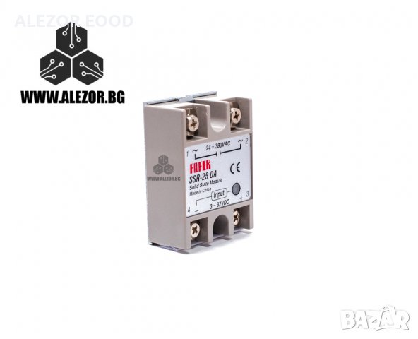 Солид Стейт Реле, Aideepen , Полупроводниково, 3-32VDC, Товароносимост 25A/ 24 - 380 VAC,  20200079, снимка 3 - Друга електроника - 30007442
