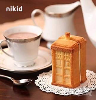 Dr Doctor Who Tardis Машина на времето Доктор Кой силиконов молд форма фондан шоколад гипс сапун, снимка 3 - Форми - 31272509