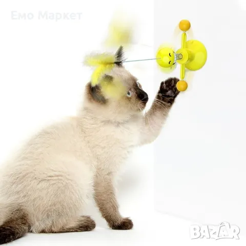 Забавна и възпитателна въртяща се играчка за котки, снимка 2 - За котки - 49213694