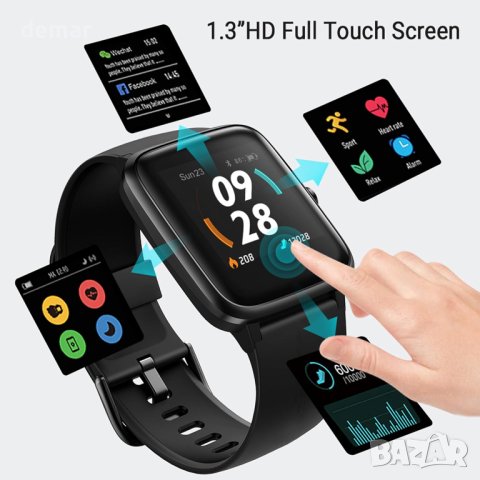 ZOSKVEE SmartWatch, вграден GPS с 14 режима за Android iOS, снимка 4 - Смарт гривни - 42874647