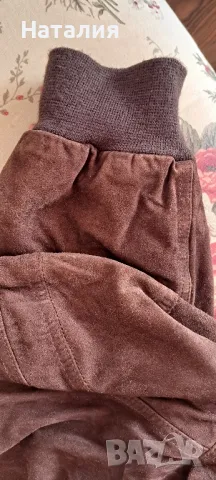 Бомбер естествен велур. Италия, снимка 3 - Якета - 48959714