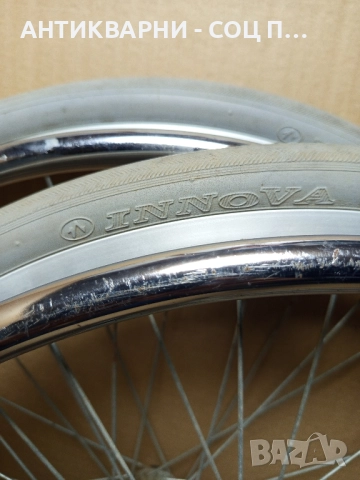 Комплект Стари Рингови Колела За Инвалидни Колички., снимка 3 - Антикварни и старинни предмети - 51571093