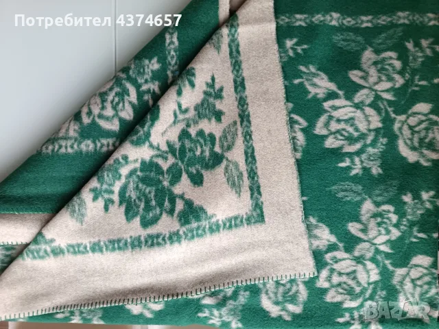 Вълнено  одеало, снимка 3 - Олекотени завивки и одеяла - 56494539