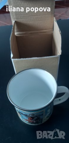 Метална  емайлирана чаша, снимка 3 - Чаши - 44446184