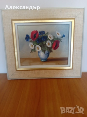 Маслена картина подписана