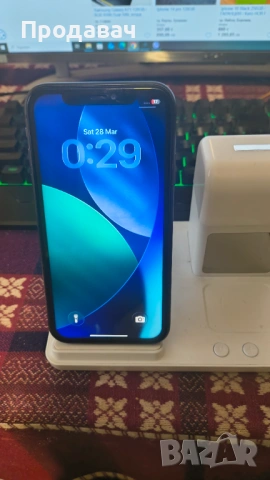 Iphone 11 64 GB 100% Бат. перфектно състояние