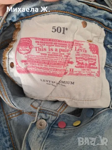 Дънкови къси панталони Levi's 501, снимка 4 - Къси панталони и бермуди - 49389655