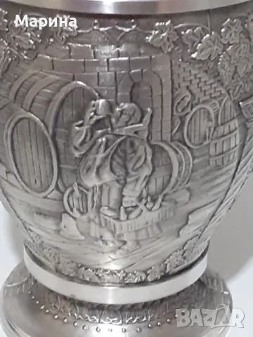 Чаши за вино и ракия от калай ,110 мл.Antik*Vintage #68, снимка 3 - Антикварни и старинни предмети - 48493661