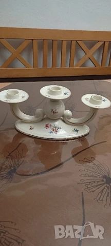 Порцеланов свещник Alka Bavaria Meissen, снимка 4 - Декорация за дома - 50941640