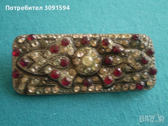  рядка Колекционерска антикварна   брошка, снимка 7 - Антикварни и старинни предмети - 37538022