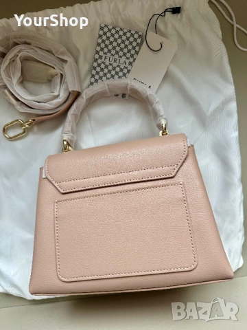 Чисто нова чанта Furla 1927 в бежов цвят, снимка 4 - Чанти - 54059024
