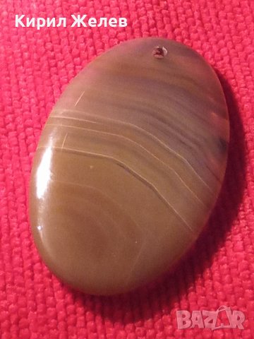 АРТ СКЪПОЦЕНЕН МЕДАЛЬОН ОРФЕЕВ АХАТ МАЙСТОРСКИ ПОЛИРАН ШЛИФОВАН 23569, снимка 9 - Колиета, медальони, синджири - 33422965