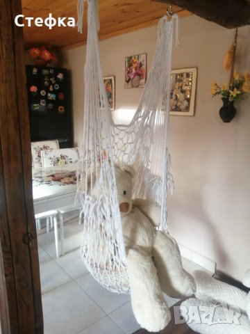 Люлка-ръчно плетена, снимка 4 - Градински мебели, декорация  - 24684977