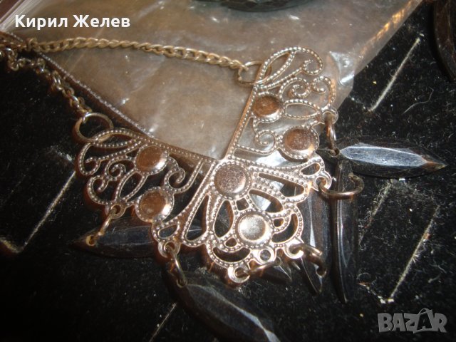 ВИНТИДЖ РЕТРО АРТ ОБЕЦИ МЕСИНГОВИ с ВИСУЛКИ 4110, снимка 3 - Обеци - 30640662