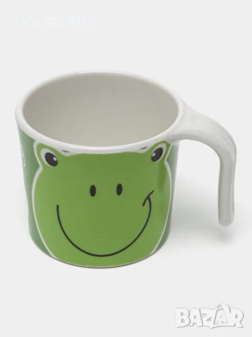 Детски комплект за хранене Bamboo Fibre kids set Frog 5 броя прибори за хранене Жаба, снимка 5 - Прибори за хранене, готвене и сервиране - 51203441