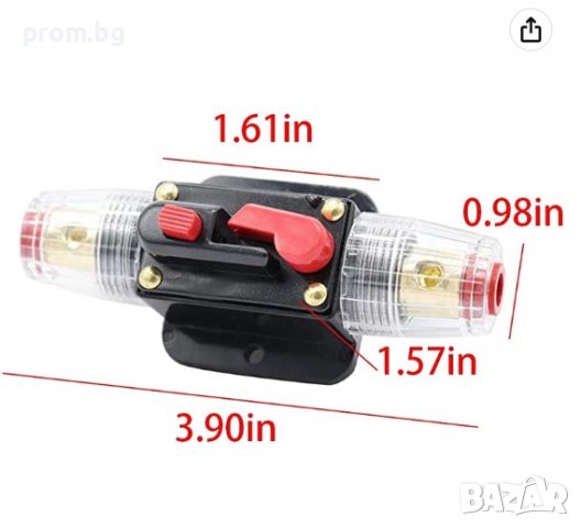 автоматичен авто предпазител, прекъсвач, бушон, 12V-24V, 20A-100A, снимка 3 - Аксесоари и консумативи - 37326657