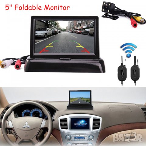 Безжична система за паркиране камера за заден ход, камера задно виждане за кола автомобил парктроник, снимка 6 - Аксесоари и консумативи - 35275515