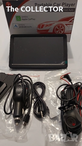 Преносим автомобилен мултимедиен плейър – CarPlay & Android Auto (7"), снимка 2 - Аксесоари и консумативи - 53141950