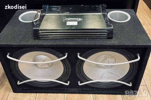 Бас туба с усилвател THUNDER 2400, снимка 3 - Ресийвъри, усилватели, смесителни пултове - 52386232