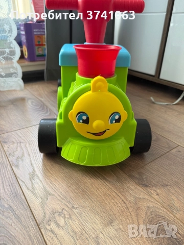 Влакче за бутане с крачета Fisher price, снимка 2 - Влакчета, самолети, хеликоптери - 51595687