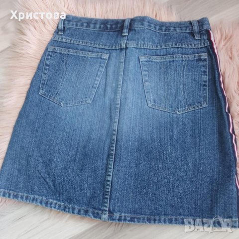 Дънкова пола с кантове - 12,00лв., снимка 9 - Поли - 30468116