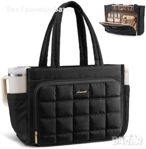 Нова Голяма дамска tote чанта LOVEVOOK 15.6 за лаптоп, работа, училище и пътуване