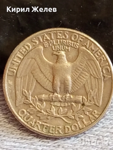 Три монети QUARTER DOLLARS UNITED STATES of AMERICA различни години 51801, снимка 8 - Нумизматика и бонистика - 52388541