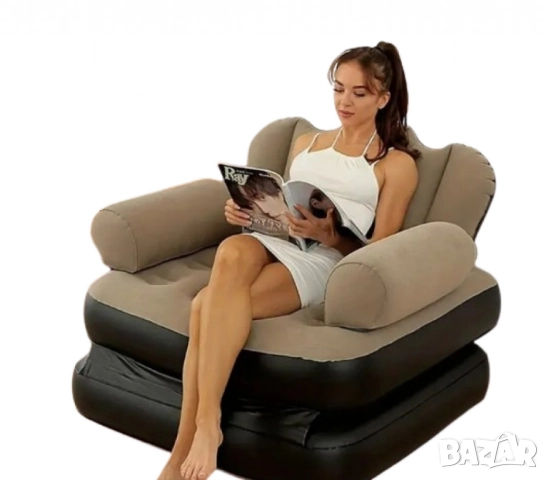 Надуваем фотьойл 5в1super sofa