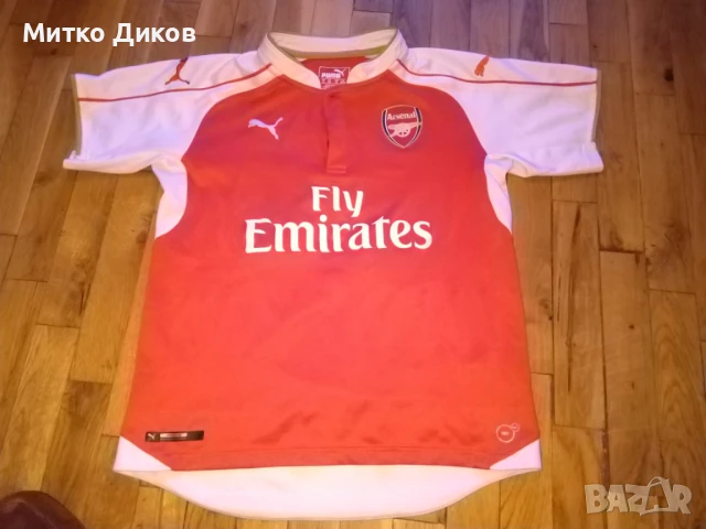 Арсенал маркова футболна тениска №17 Алексис размер Л юноши 152см , снимка 2 - Футбол - 51009148