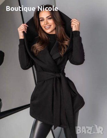 Дамско палто в черно 