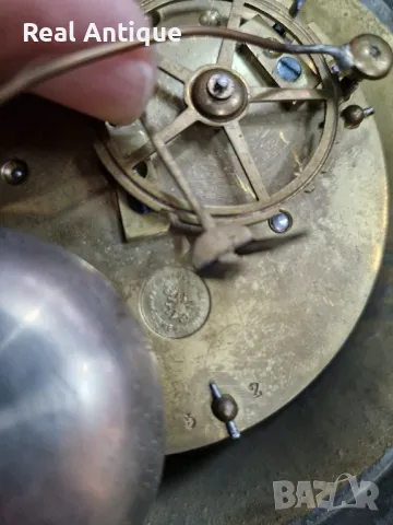 Рядък антикварен колекционерски френски бронзов стенен часовник Japy Freres 1870 г , снимка 8 - Антикварни и старинни предмети - 50257464