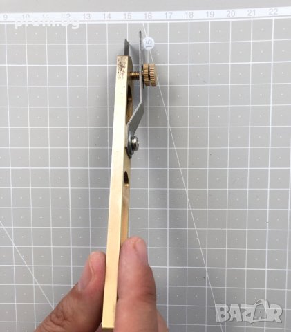 макетен нож с дистанционер за кожа, кожарски, сарашки, резец, снимка 13 - Други инструменти - 29462785