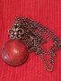 АВТОРСКО СРЕБЪРНО АР ДЕКО КОЛИЕ СРЕБРО 925 Част От КОМПЛЕКТ с ШЛИФОВАН НАТУРАЛЕН ЧЕРВЕН КОРАЛ 34618, снимка 7