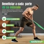 Фитнес ластици комплект 4 нива с дръжки и анкър, снимка 2