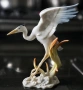Hutschenreuther Achtziger Germany Porcelain Heron / Crane Bird “Жеръвът” Код P2239, снимка 3