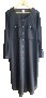 MONKI - черна дълга шифонена  рокля/риза, снимка 1